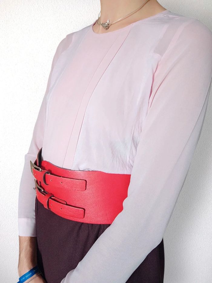 Blouse plissé rose pastel / Salsa - 34/XS à 36/S - photo numéro 4
