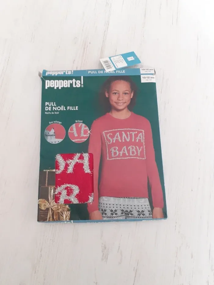 Pull de Noël 10.12 ans