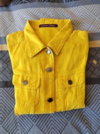 Veste en jeans jaune comptoir des cotonniers 38
