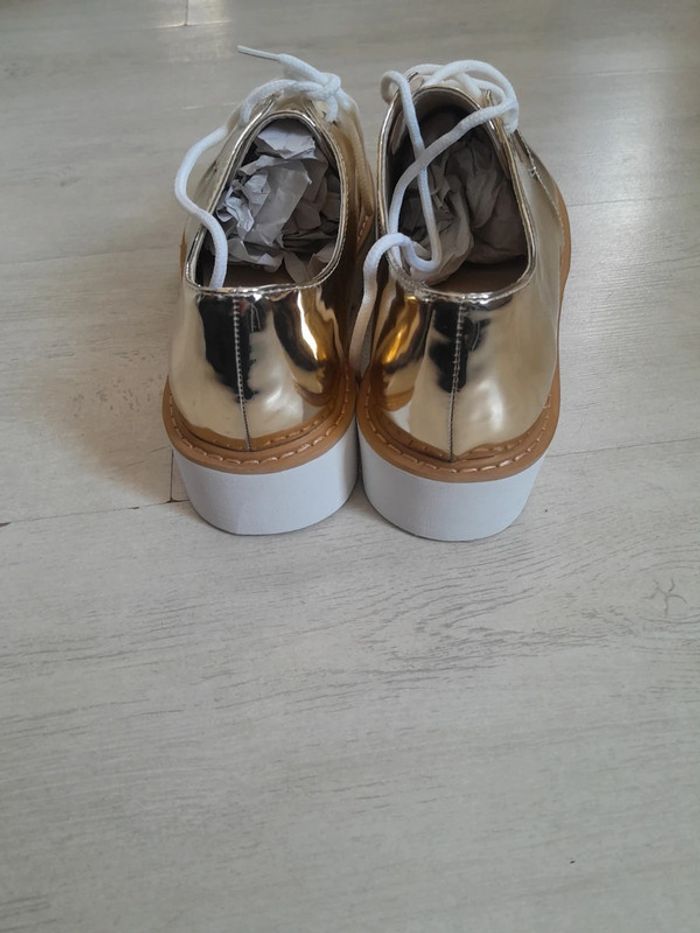Basket doré plate-forme neuve  Coco Perla petit 39 - photo numéro 4