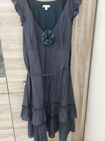 Robe sans manches soie coton
