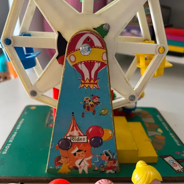 Grande roue fisher price 969 vintage music box ferris wheel 1966 - photo numéro 9