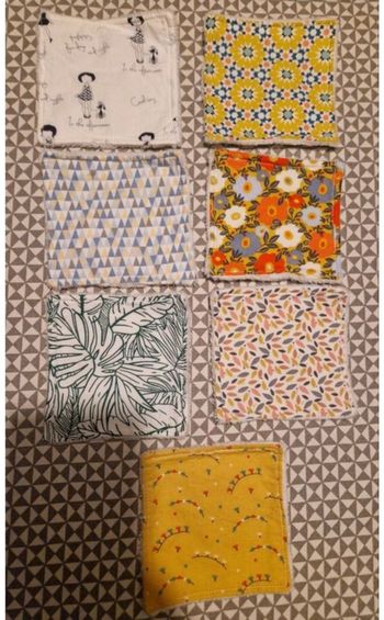 Carré cotons lavables 