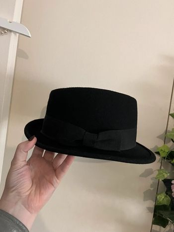 Chapeau noir noeud ruban manoukian taille m l