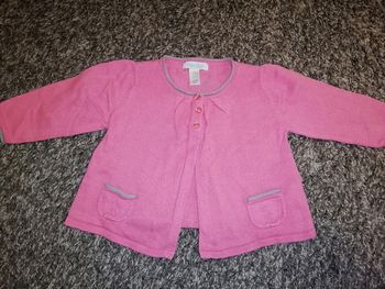 Gilet rose obaibi 6 mois