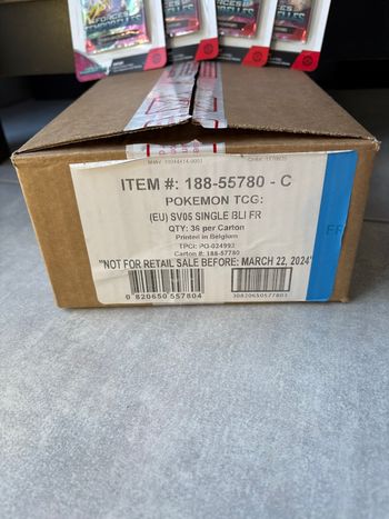 Pokémon Case Ouverte 36 Boosters Blister Forces Temporelles EV05 EV écarlate et violet Neuf scellé f