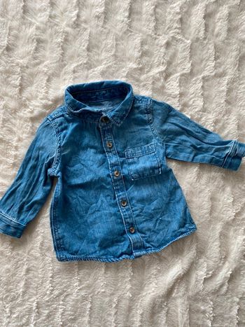 Chemise en jeans bleu