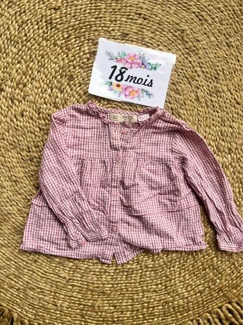 Chemise vichy Zara 18 mois
