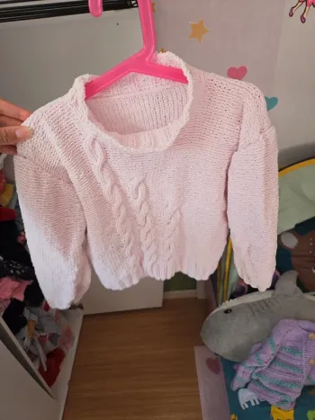 Pull fait main taille 8 ans