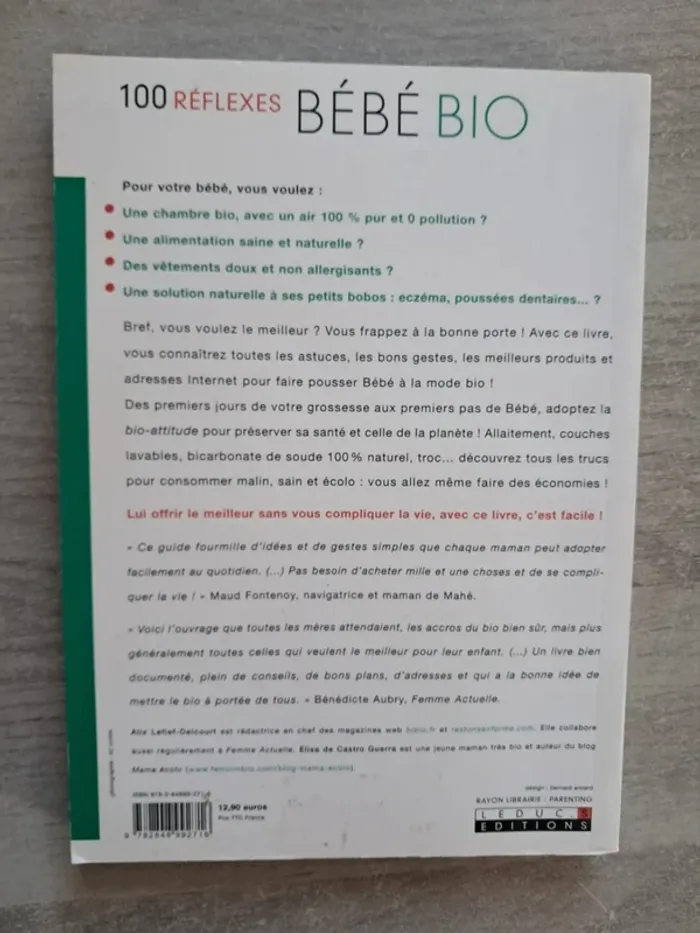 Livre bébé bio les meilleurs produits bio pour bébé - photo numéro 2