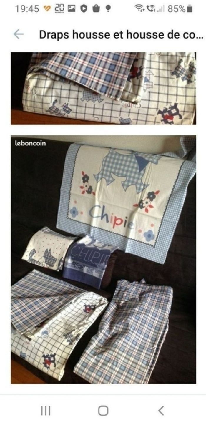 draps housse et couette et 3 taies d oreiller DERNIER PRIX - photo numéro 3