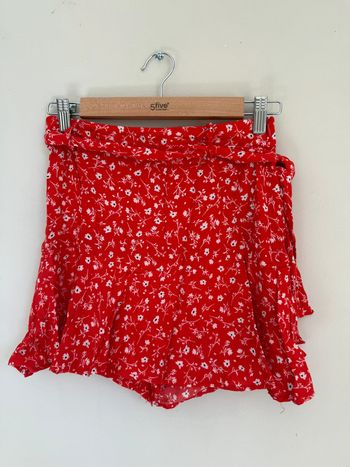 Mini-jupe rouge Zara