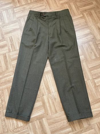 Pantalon de costume en laine vintage De Fursac (NEUF)