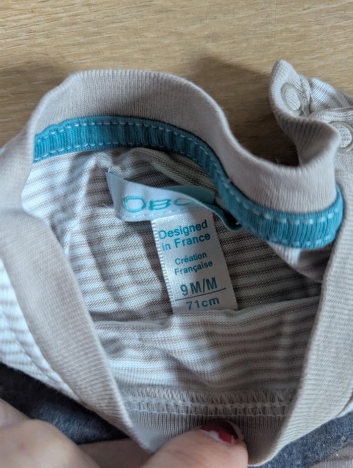 T-shirt manches longues 9 mois Obaibi - photo numéro 3