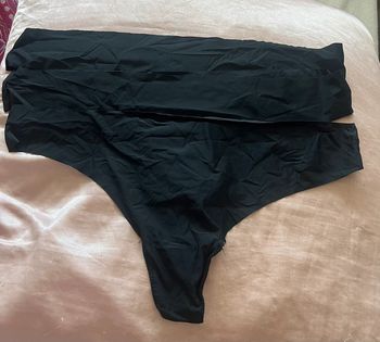 Lot de 3 strings sans coutures noir