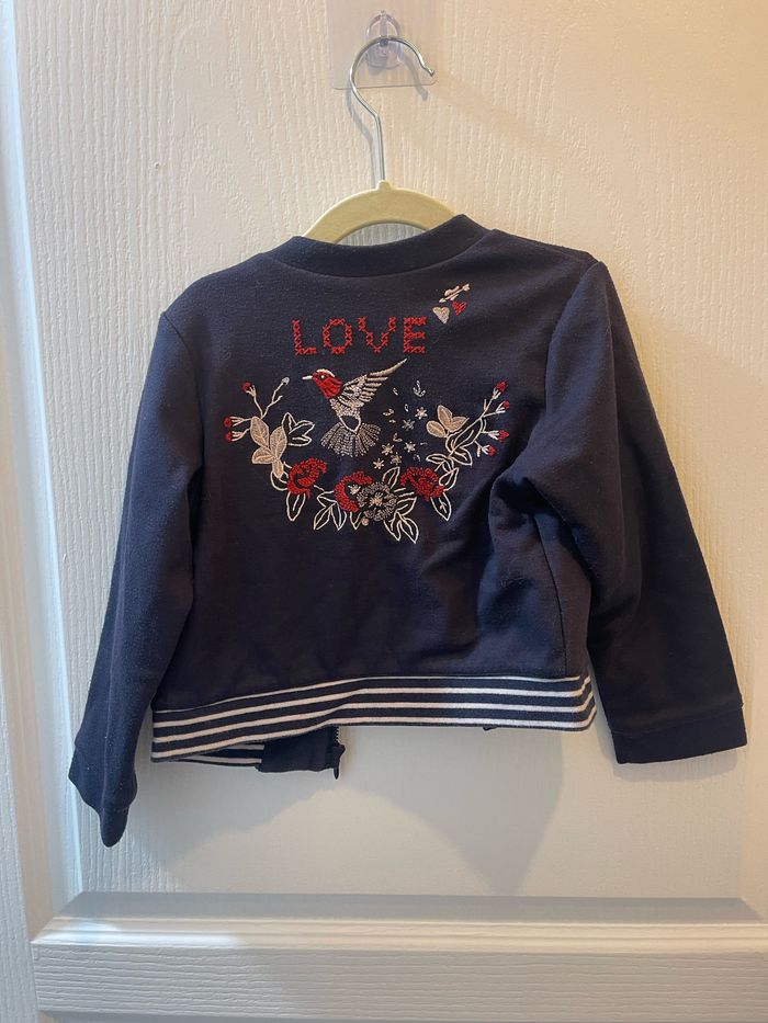 Gilet IKKS T.3 ans réversible zipée - photo numéro 4