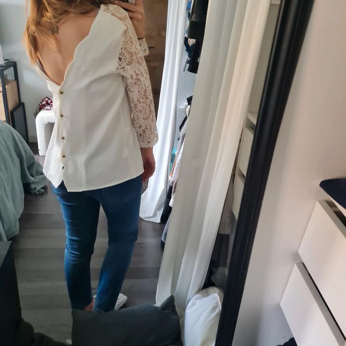 Blouse blanche dentelle 🤍 - photo numéro 4