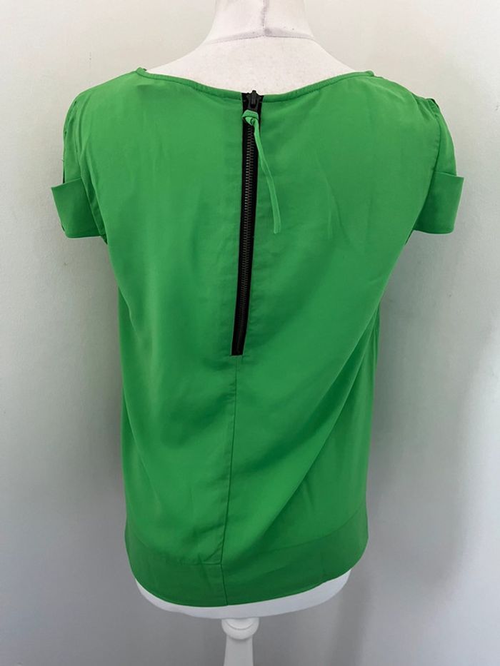 Blouse verte Zara S - photo numéro 5