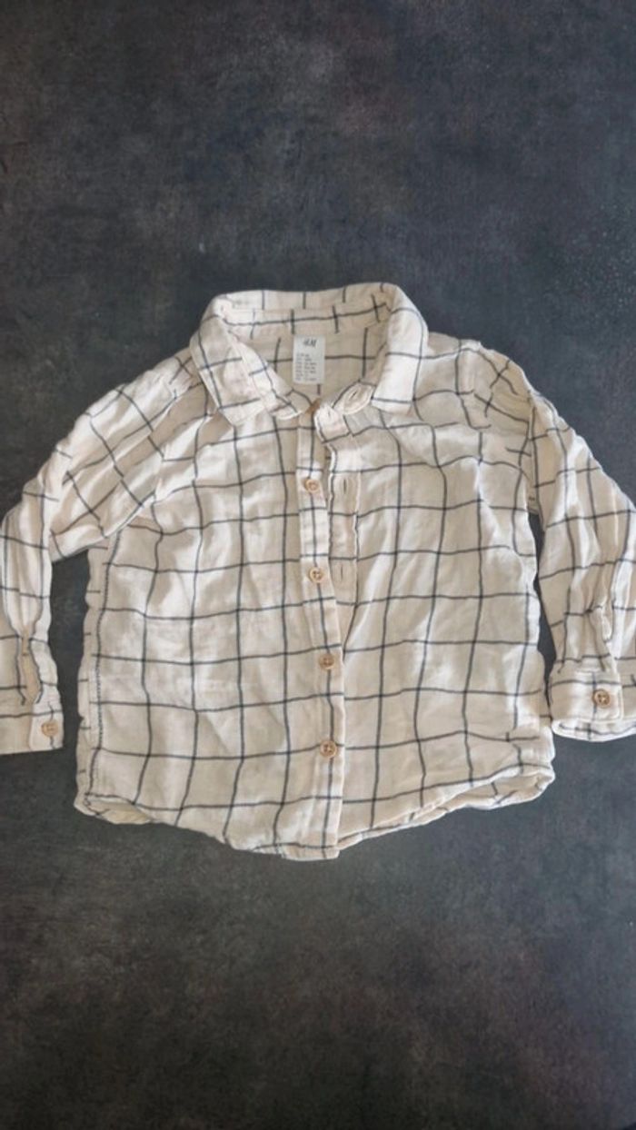 Chemise H&M tres bon etat 18mois