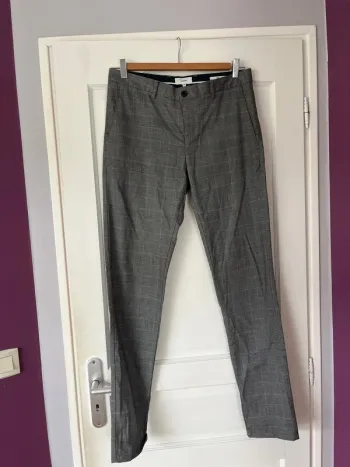 Pantalon homme à carreaux – Jules – Taille 40 – Coupe slim