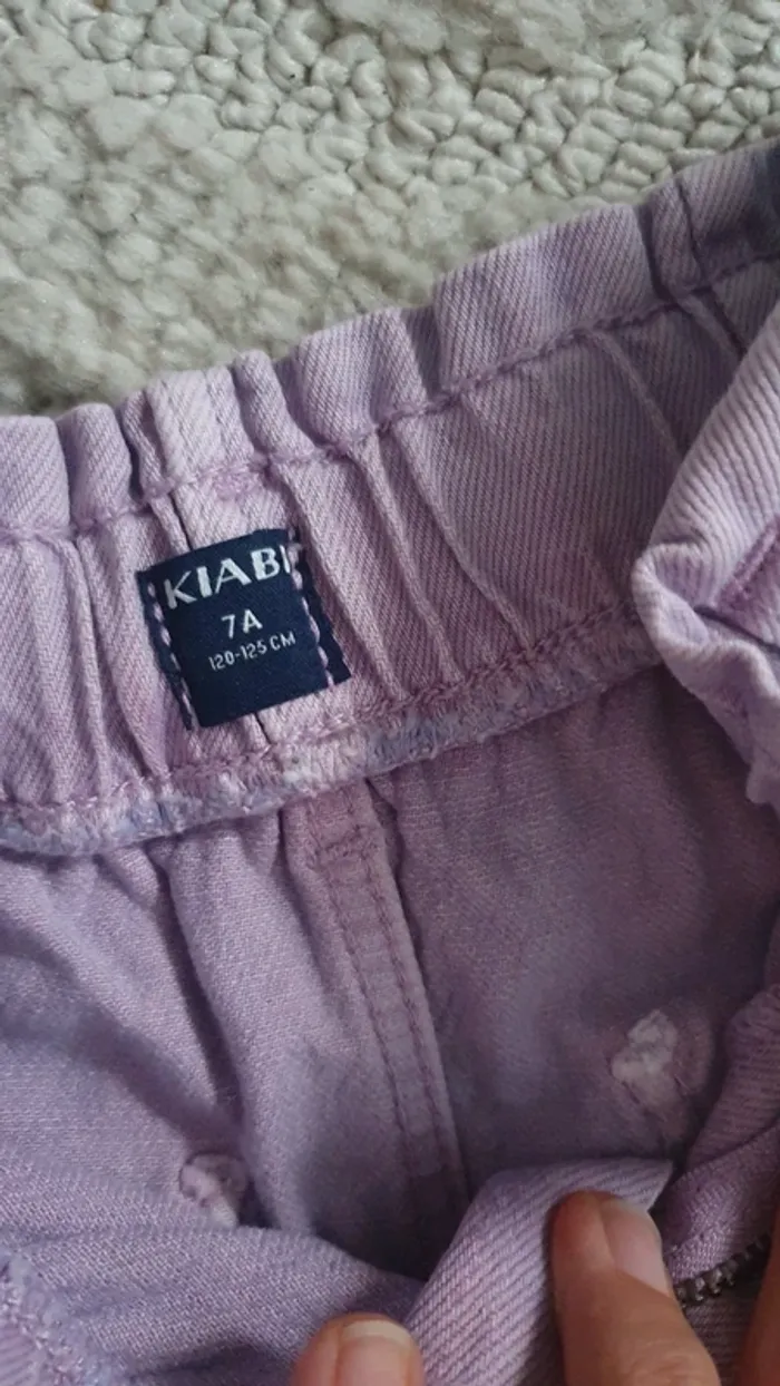 Pantalon taille haute fille 7 ans - photo numéro 2
