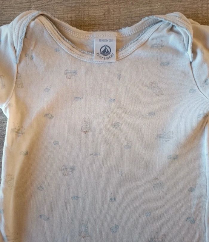 Bodies manches courtes "Petit bateau " 18mois - photo numéro 5