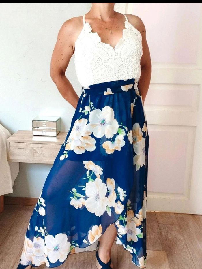 Robe longue asymétrique - S = XS - Parfait État - photo numéro 3