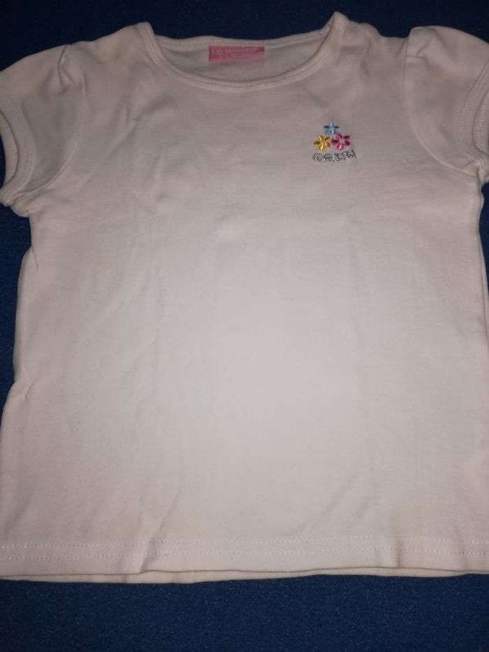 Tee-shirt manches courtes fille 3/4ans