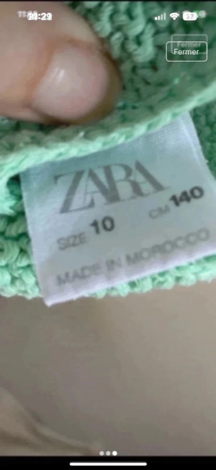 Top crochet Zara 10 ans - photo numéro 3