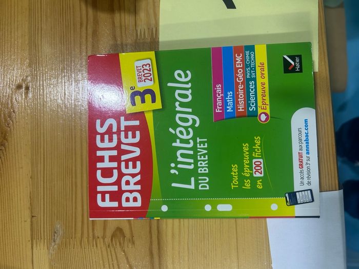 fiche brevet 3eme