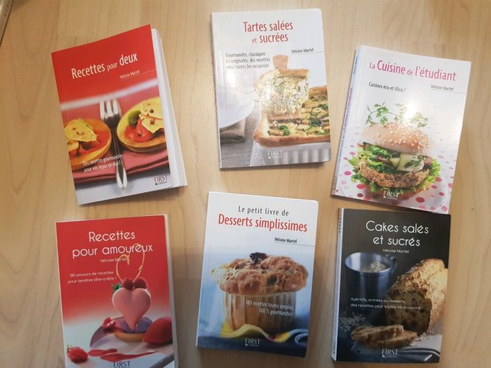 Lot 6 petits livres de recettes éditions first