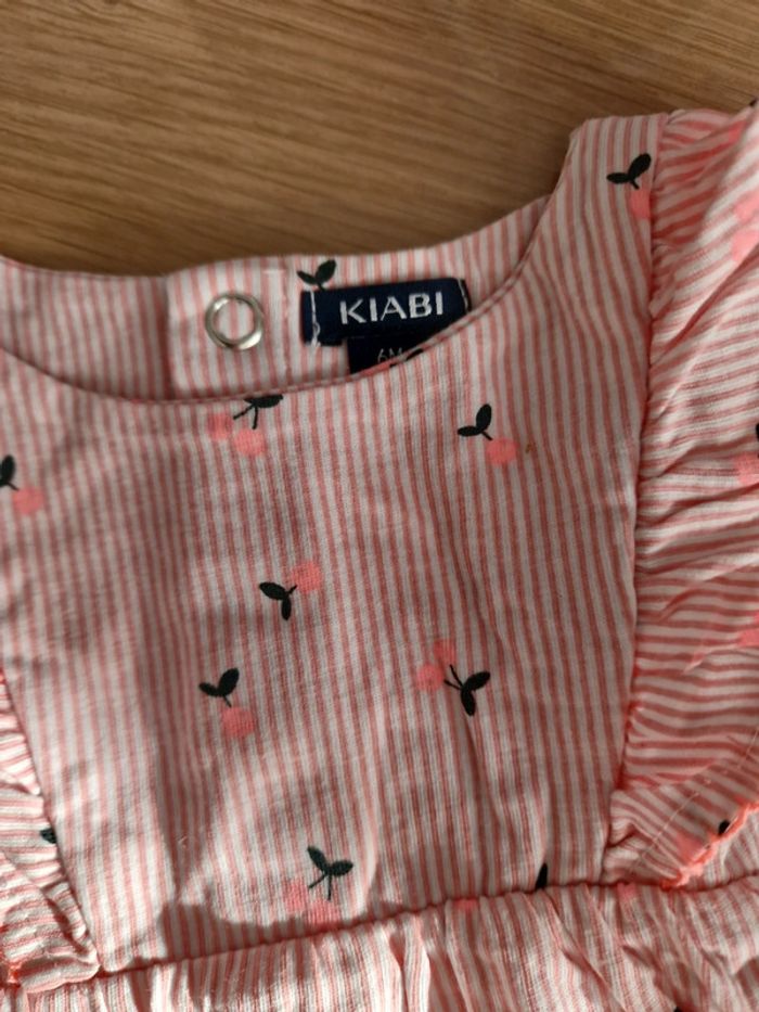 Robe kiabi 6 mois cerise - photo numéro 2