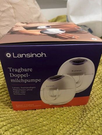 Tire lait double lansinoh mains libre neuf