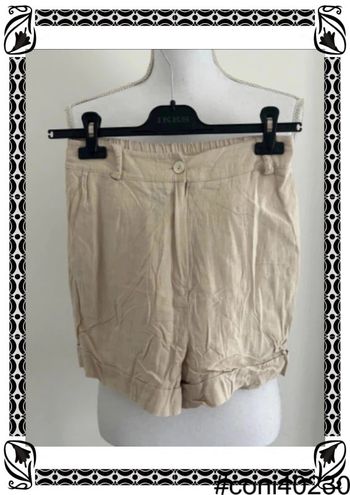 Short Taille Haute Beige New Collection Taille 34