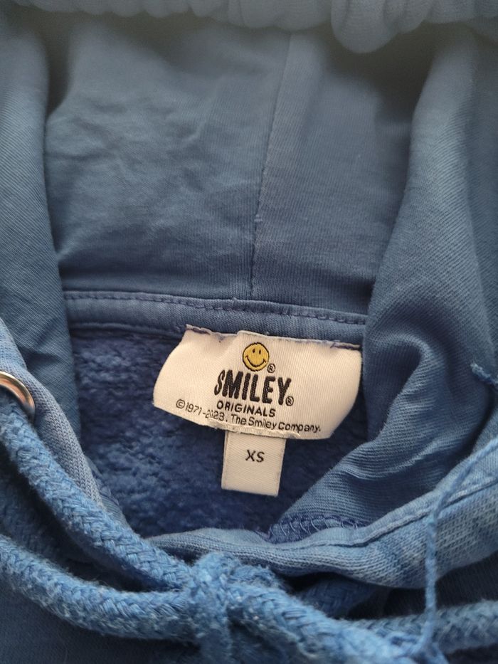 Sweat capuche bleu dur smileyXS - photo numéro 2