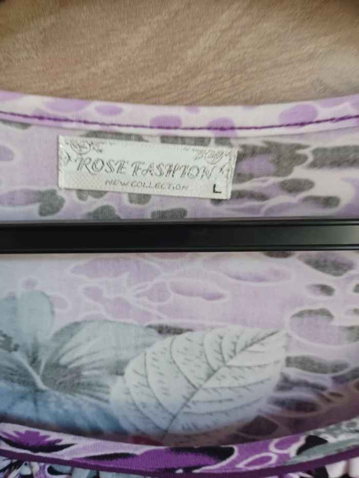 Superbe blouse neuve rose fashion Taille L - photo numéro 5