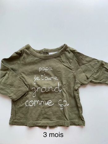 Tee shirt 3 mois