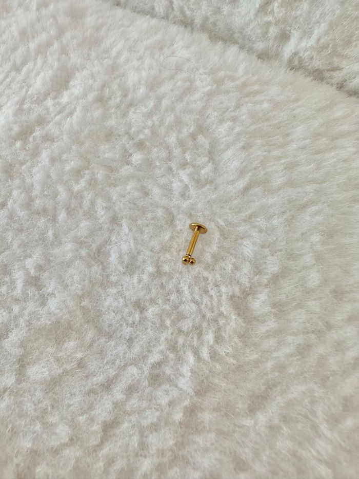 Piercing 3 minis boules, doré - photo numéro 3