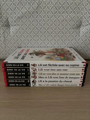 Lot de 6 BD Max et Lili "Ainsi Va La Vie"