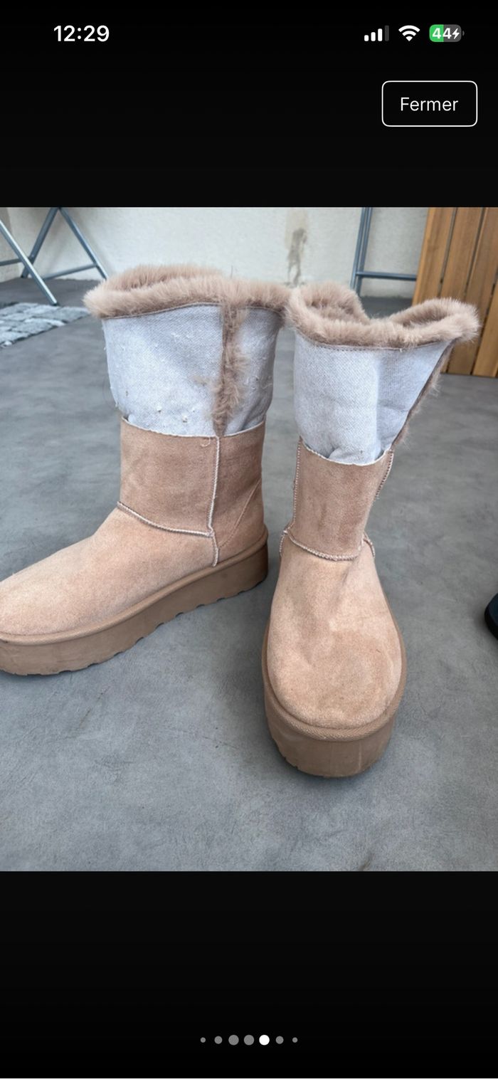 Bottes fourrées rose - photo numéro 5