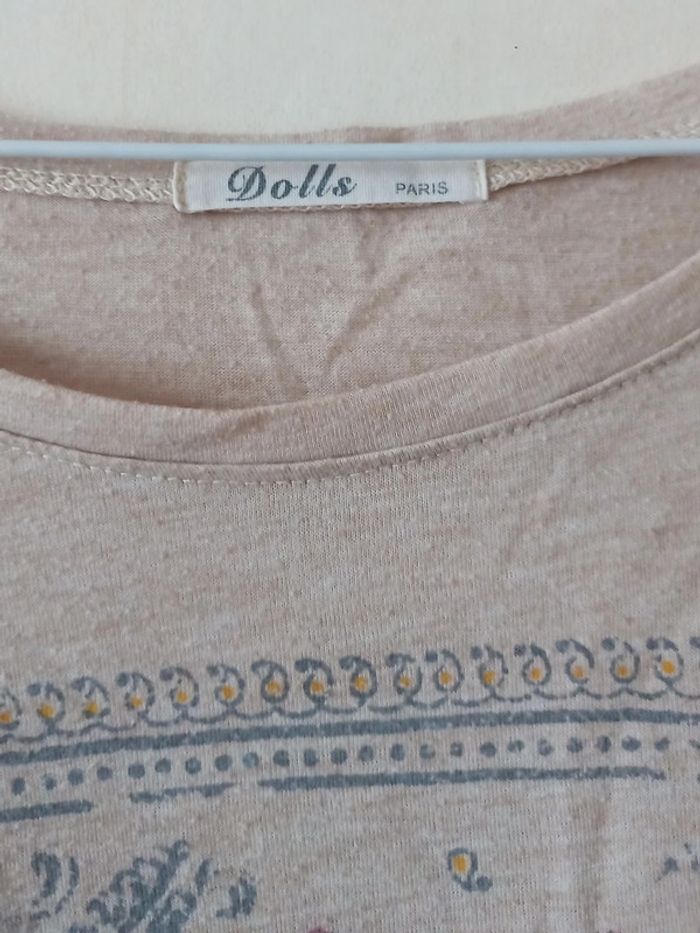 T-shirt Dolls T38 rose pâle - photo numéro 4