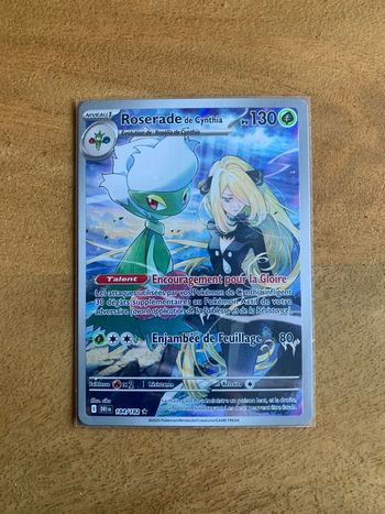 Carte Pokemon Roserade de Cynthia AR 184/182
