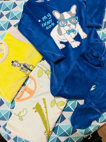 Lot de 3 pyjamas velours - 24 mois