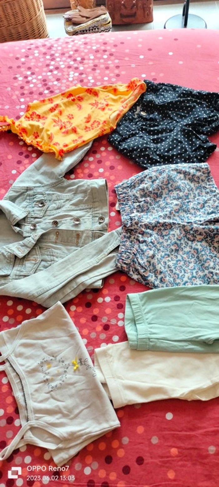 Lot vêtements fille été 4/5 ans - photo numéro 2