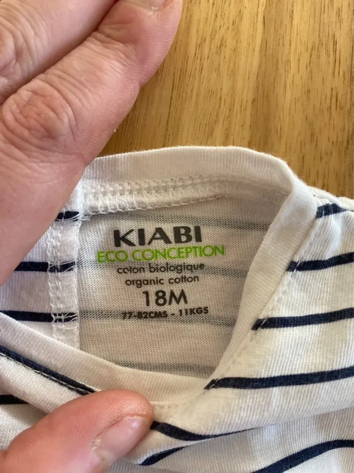 Robe kiabi blanche rayer marine - photo numéro 8