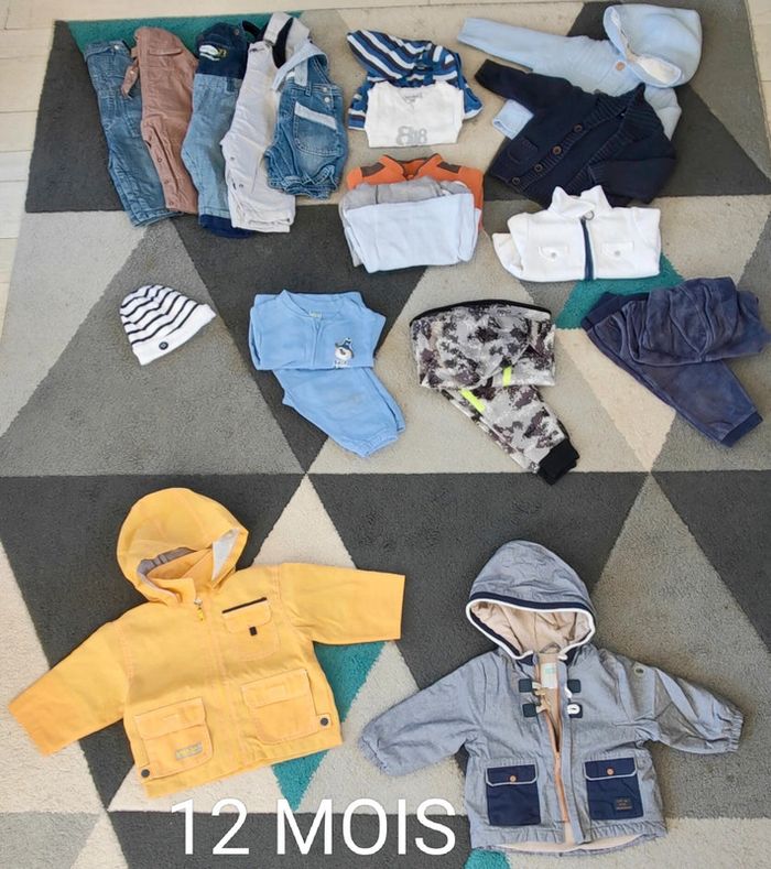 Gros lot vêtements 12 mois garçon - photo numéro 2