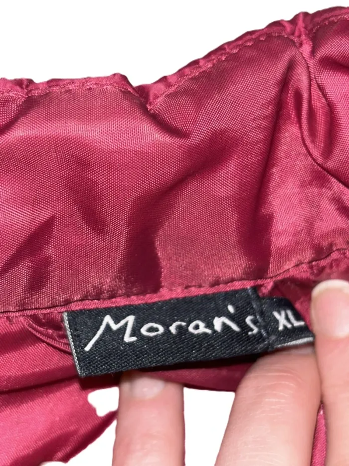 Belle doudoune fine matelassée rouge framboise Moran's L/40-XL/42 - photo numéro 3
