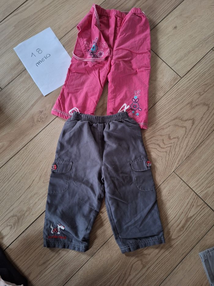 Lot 2 pantalons 18 mois fille