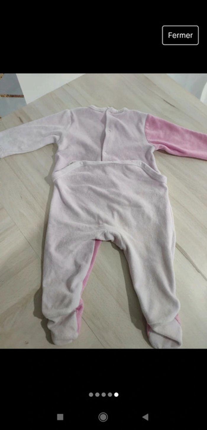 Pyjama fille rose Little nights song 9 mois - photo numéro 5