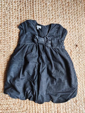 Robe jean gris foncé 12 mois MC